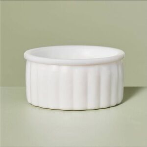 Ribbed Milk Glass Bathroom Trinket
Dish White-Hearth & Hand with Magnolia
